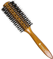  Hairway Round Brushes "Glossy Wood" 